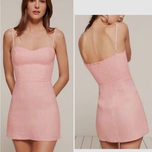 Reformation Audrey Dress Pink